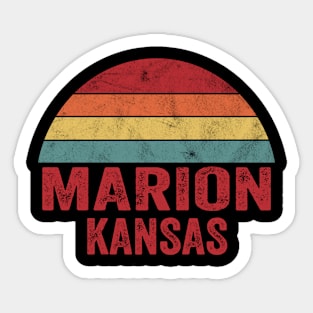 Vintage Marion Kansas Sticker